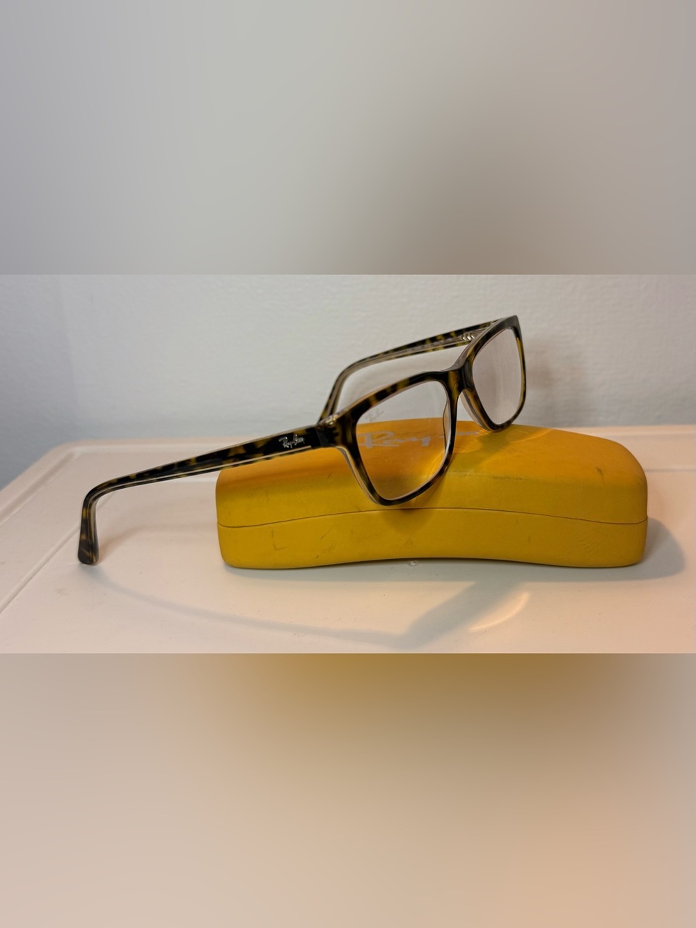 RAY-BAN JUNIOR JR RB 1536 3602 HAVANA CLEAR AUTHENTIC EYEGLASSES 48-16